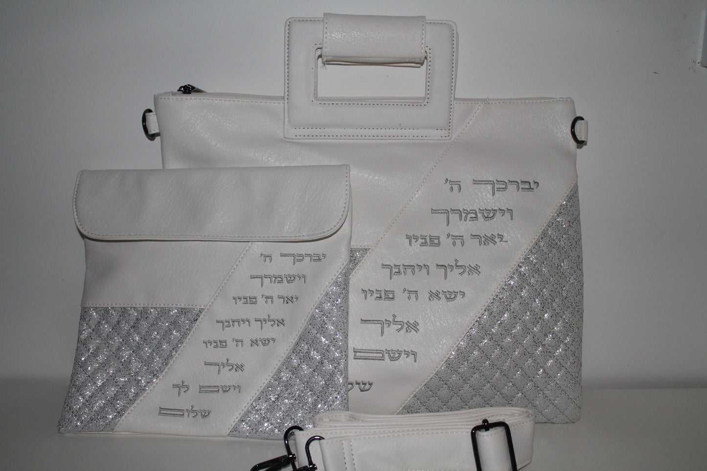 כיסוי טלית ותפילין עם ידית ורצועת נשיאה