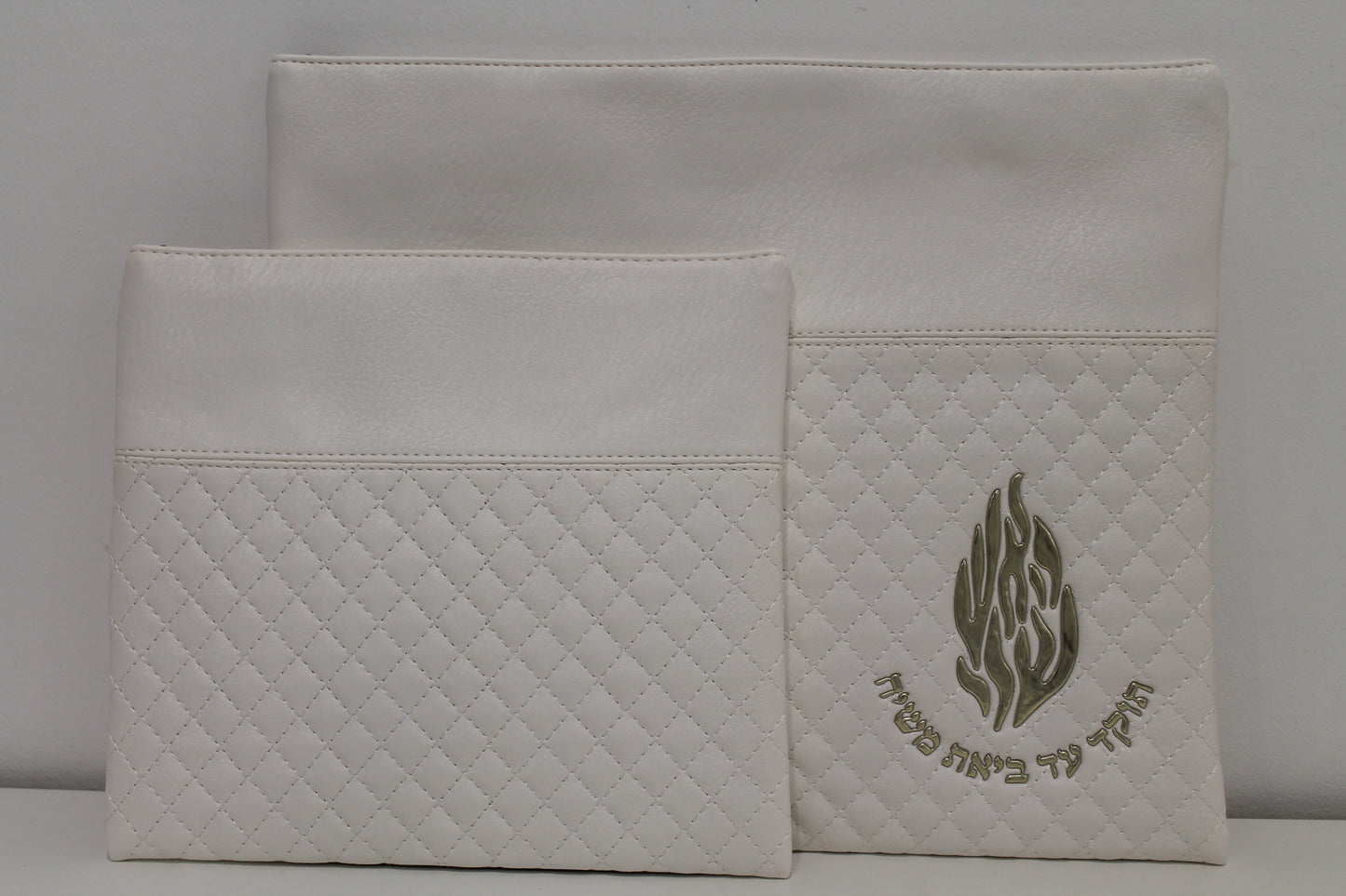 כיסוי טלית ותפילין דגם האש שלי זהב