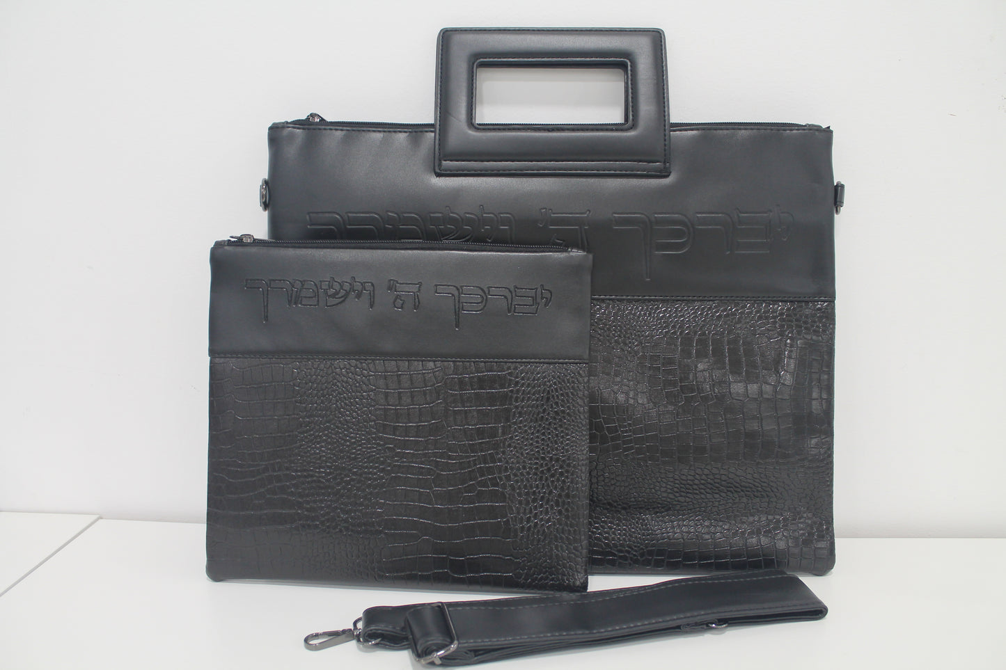 כיסוי טלית ותפילין עם ידית ורצועת נשיאה