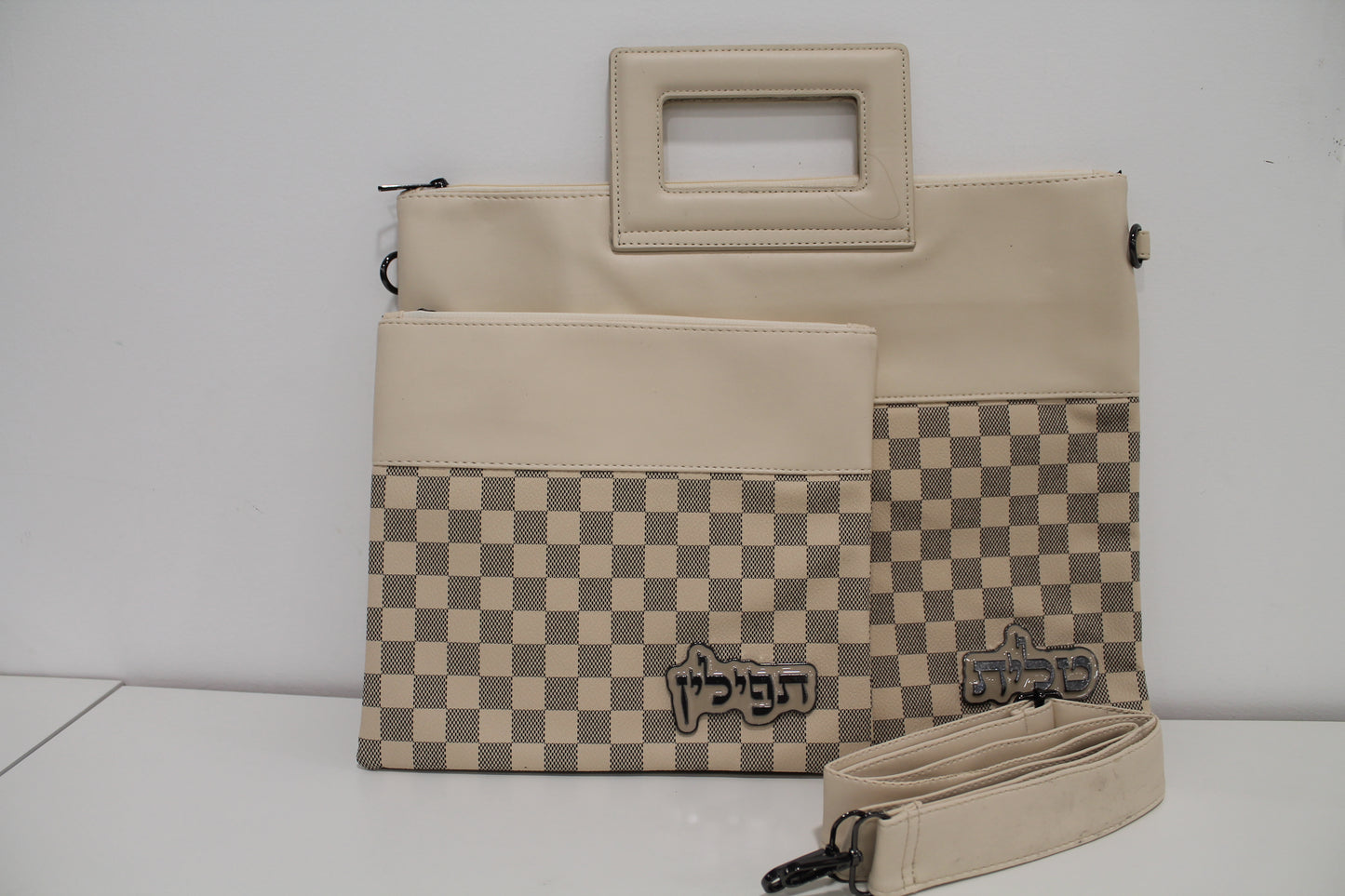 כיסוי טלית ותפילין עם ידית ורצועת נשיאה