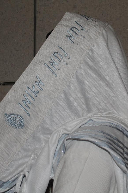 טלית דגם נ נח תכלת