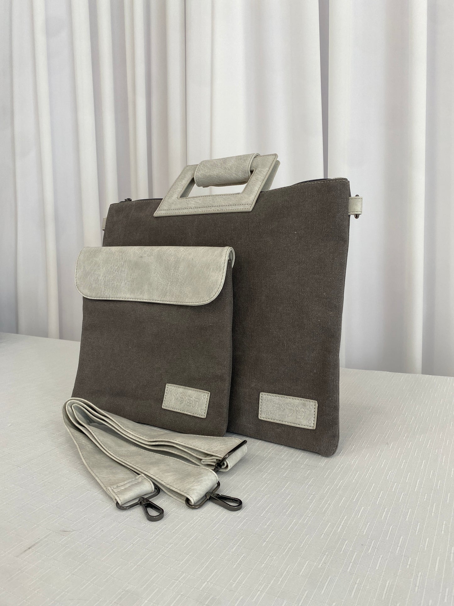 סט כיסוי טלית ותפילין עם ידית ורצועה