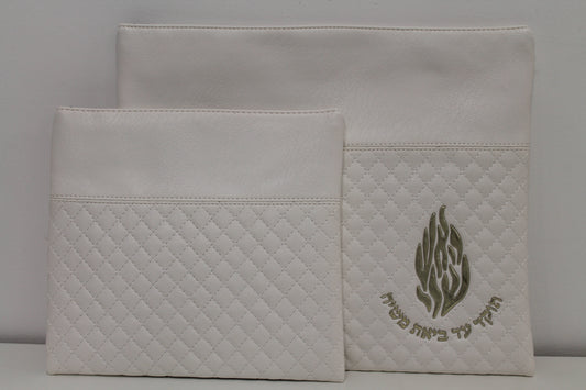 כיסוי טלית ותפילין דגם האש שלי זהב