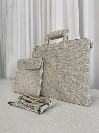 סט כיסוי טלית ותפילין האש שלי עם ידית ורצועה