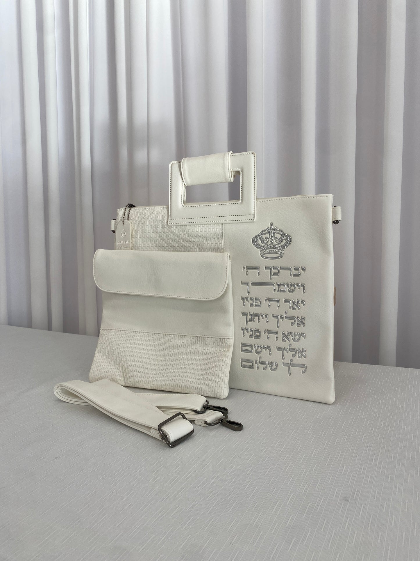 סט כיסוי טלית ותפילין עם ידית ורצועה