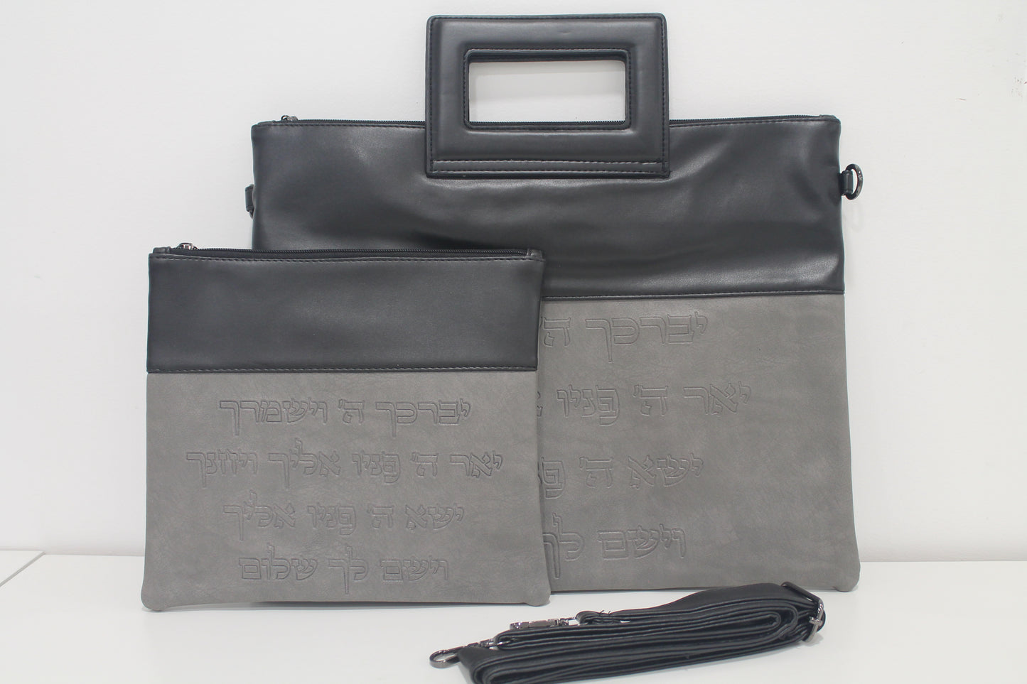 כיסוי טלית ותפילין עם ידית ורצועת נשיאה