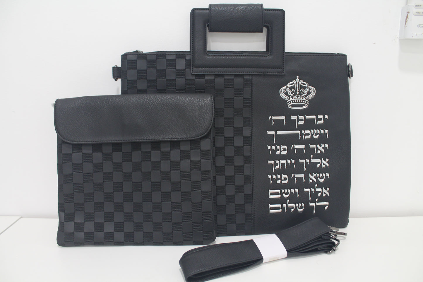 כיסוי טלית ותפילין עם ידית ורצועה