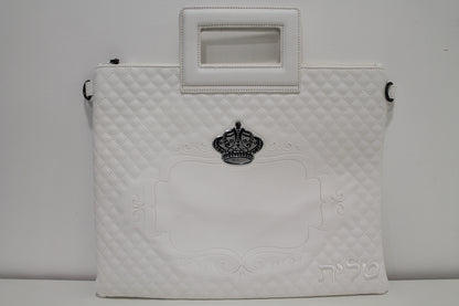 כיסוי טלית ותפילין דגם עם ידית ורצועת נשיאה דגם כתר